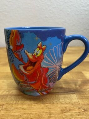 Disney Parks The Little Mermaid Mug Sebastian Flounder Under the Sea 18oz